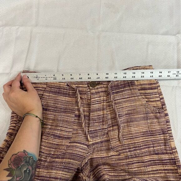 Primitive Pink & Purple Striped Capri Pants - Picture 3 of 6